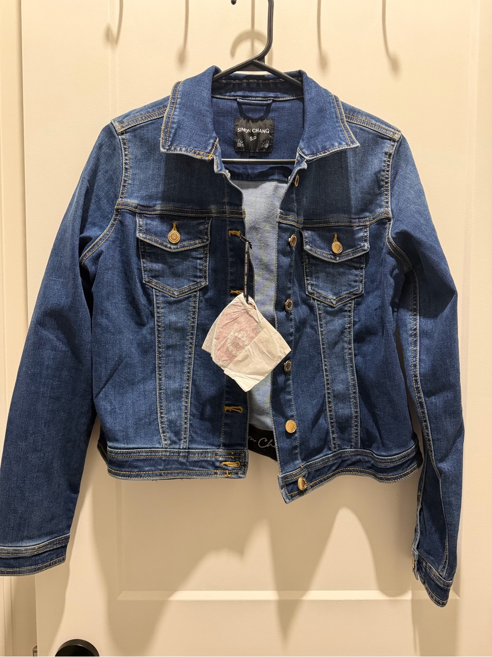 Simon CHANG Denim Jacket in Dark Blue